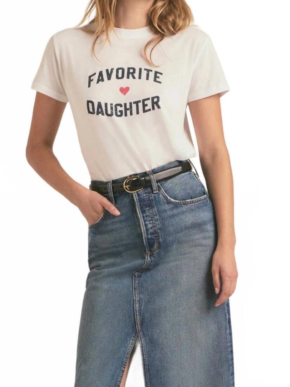 Favorite Daughter White Graphic Tee size medium like new
